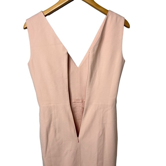 Dress The Population Sandy Sheath Midi Dress Powder Blush Size Small Sleeveless - Picture 4 of 8